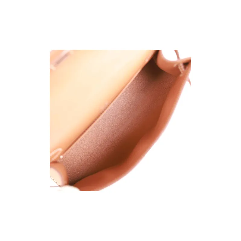 HERMES Mini Kelly Generation 1 Lambskin Kelly Shoulder Bag, Crossbody Bag, Handbag Women's 37 Gold Brown-7