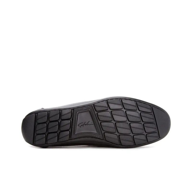 Satchi Casual Leather Shoes Men's Black-5