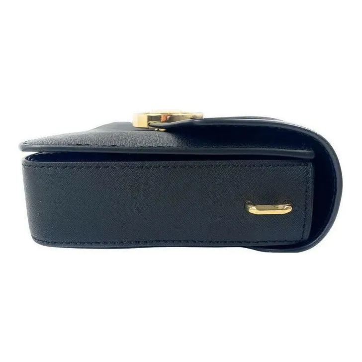 MICHAEL KORS Carmen Artificial Leather Shoulder Bag Women's Black-3