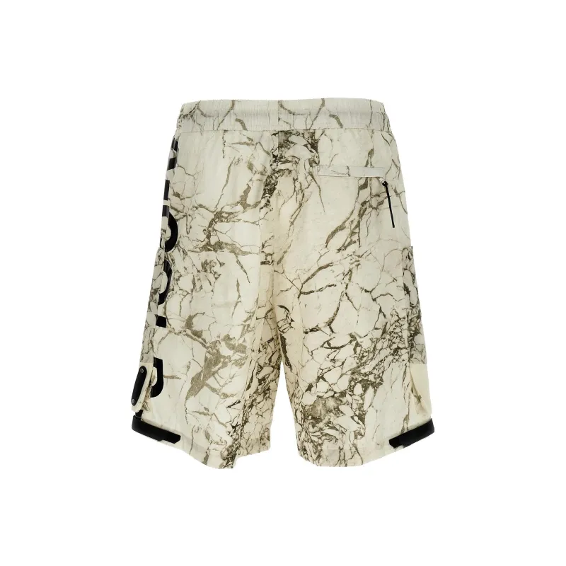 A COLD WALL* Marble Printed Drawstring Shorts-1