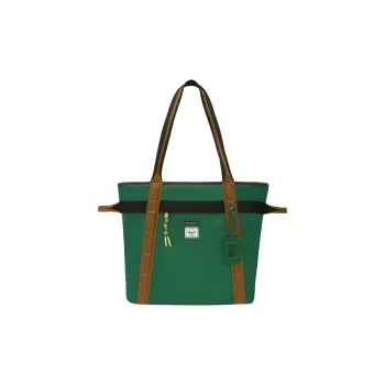 Herschel Randomevent Collaboration Recycled Material Tote Bag Shopping Handbag Shoulder Bag Unisex Green