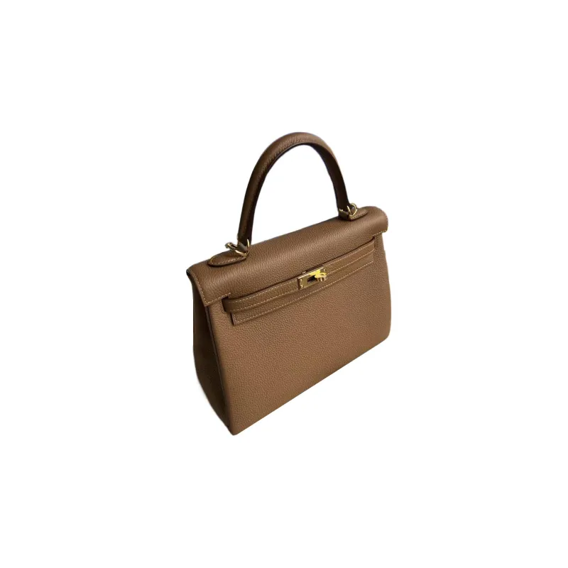 HERMES Kelly Togo Calfskin Kelly Bag Shoulder Bag Crossbody Bag Handbag Regular Women's 3G Alezan Chestnut-1