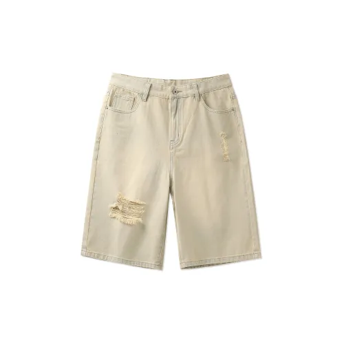 R.super Denim Shorts Unisex Yellow Mud