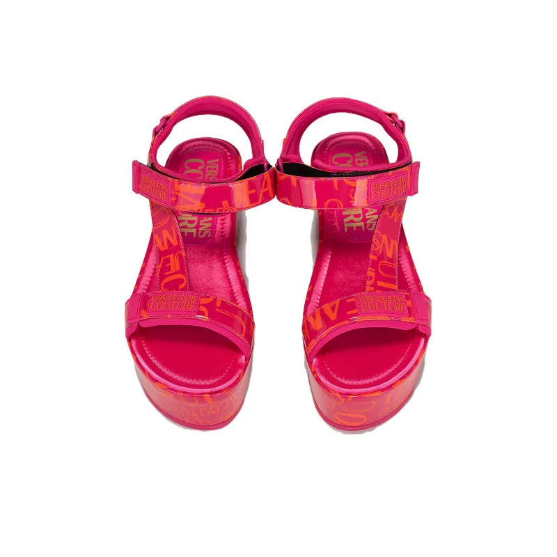 VERSACE JEANS Beach Sandals Women's Fuchsia-2