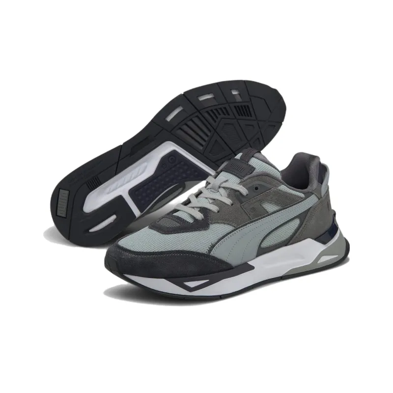 PUMA Mirage Sport Anti Slip And Wear Resistant Breathable Low Top Casual Shoes Unisex Black Gray-2