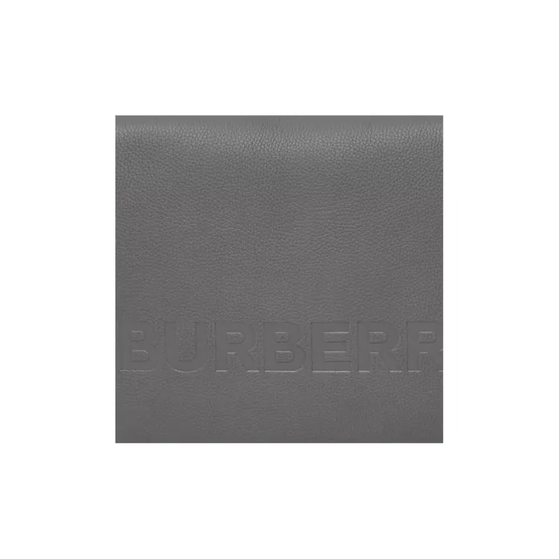 Burberry Leather Shoulder Bag Crossbody Bag Regular Unisex Gray-4