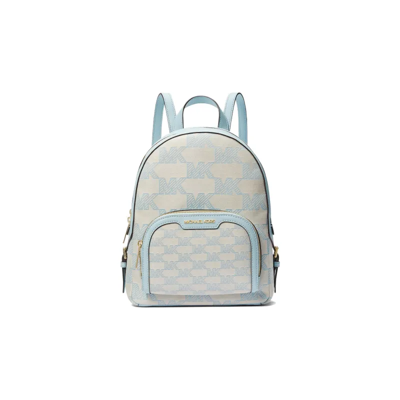 MICHAEL KORS Cotton Backpack Tubas Women's Ecru & Blue-0