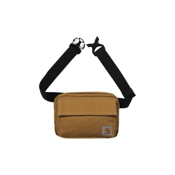 Carhartt WIP Canvas Blended Cotton Canvas Bag Sling Bag Fanny Pack Regular Men's Brown