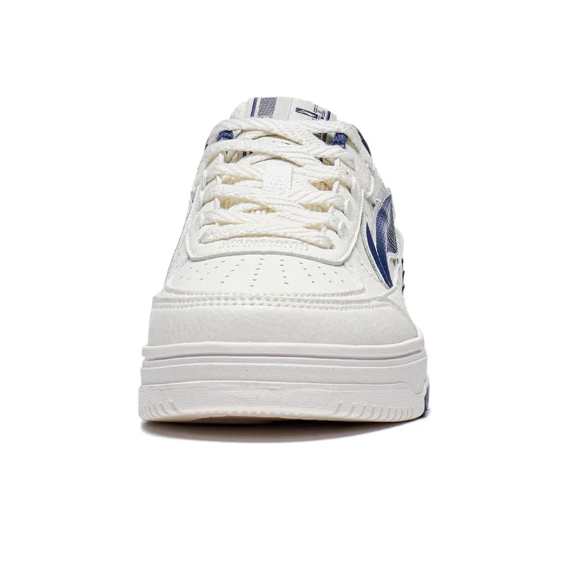 LiNing Tianji 2.0 Anti Slip Wear Resistant Low Top Skateboard Shoes Women's White Blue-4
