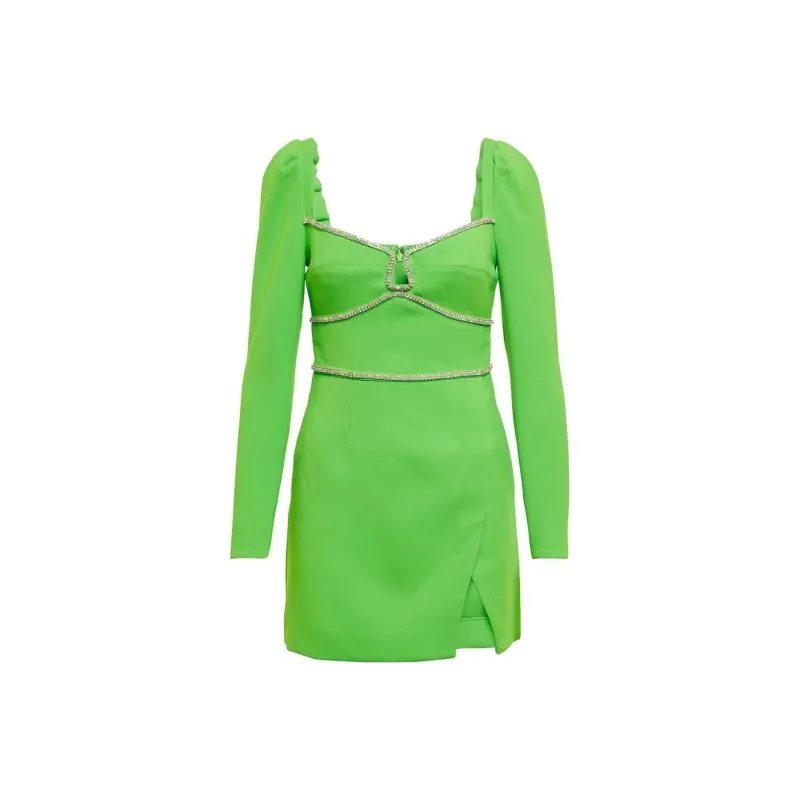 Self portrait Rhinestone Embellished Mini Dress-2