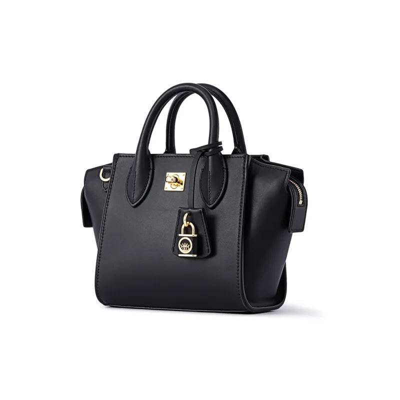 FION Cow Leather Tote Handbag, Shoulder Bag Trumpets Women's-14