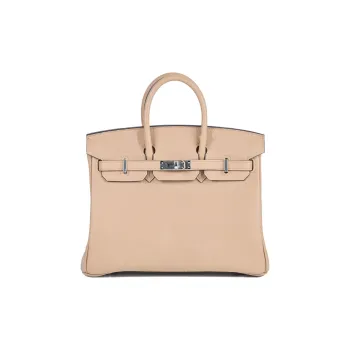HERMES Birkin Swift Leather Birkin Bag Handbags Regular Women's 0M Chai Milk Tea Beige
