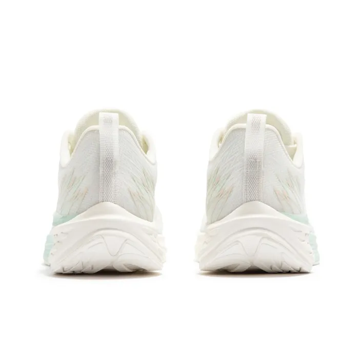 361° Flying Fish 3.0 Cushioning, Abrasion Resistant, Breathable, Lightweight Low Top Running Shoes Women's White Green-3