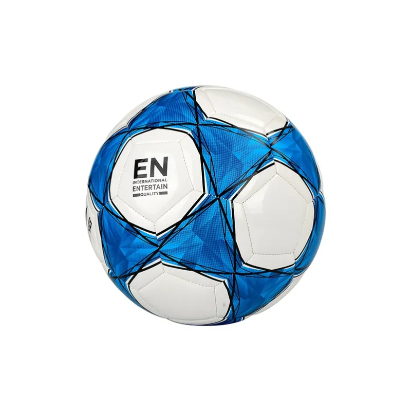 LiNing Size 5 Soccer TPU Machine Stitched Soccer Ball Unisex White, Blue-8