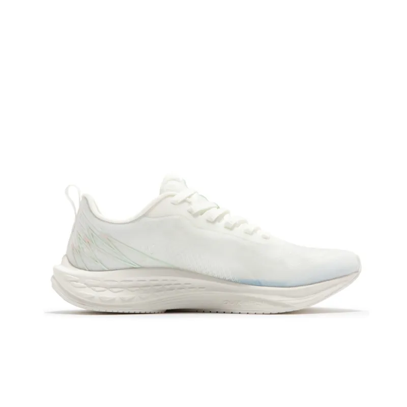 361° Flying Fish 3.0 Cushioning, Abrasion Resistant, Breathable, Lightweight Low Top Running Shoes Women's White Green-1