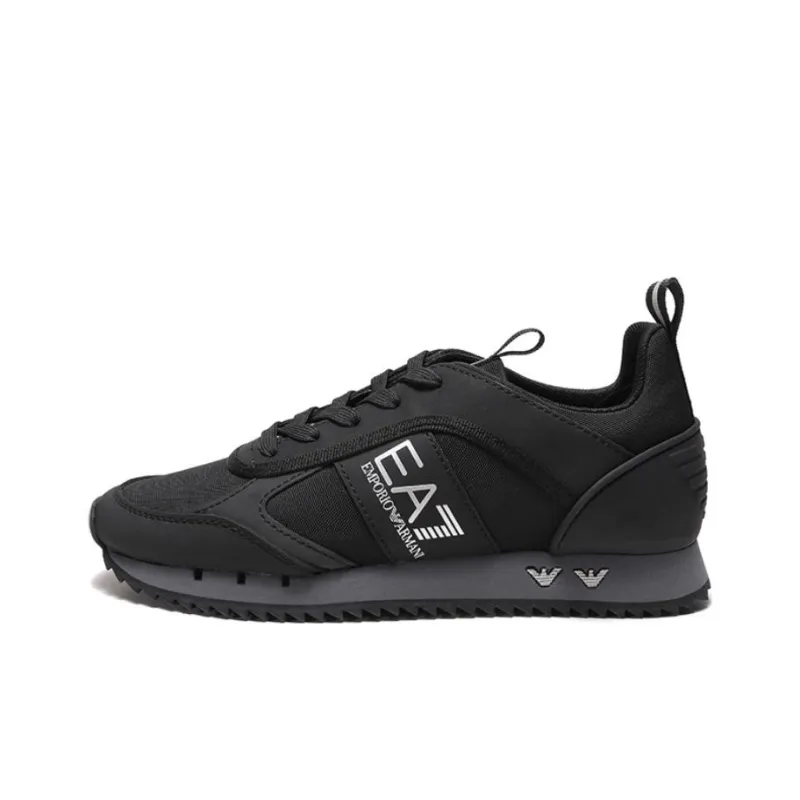 EMPORIO ARMANI Logo Patch Lace-Up Sneakers-0