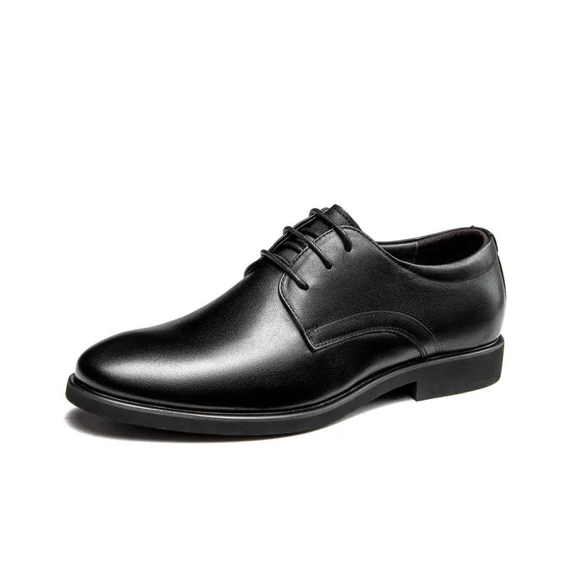 AOKANG Dress Shoes Men Low Top Black-1