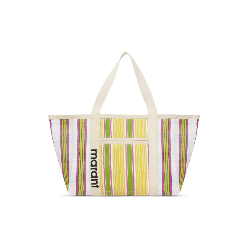 ISABEL MARANT Darwen Nylon Tote Bag Shopping Bag Shoulder Bag Handbag Women's Yellow/Multicolor-0