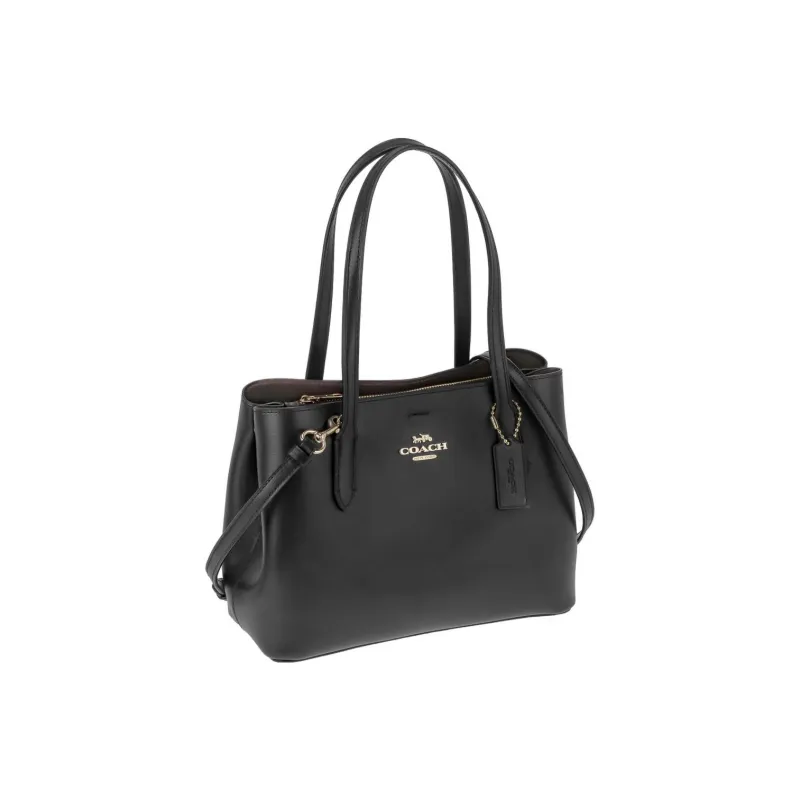 COACH Avenue Leather Tote Bag Shopping Bag Handbag Crossbody Bag Shoulder Bag Women's Black-1