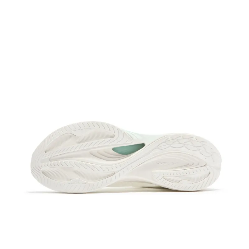 361° Flying Fish 3.0 Cushioning, Abrasion Resistant, Breathable, Lightweight Low Top Running Shoes Women's White Green-4