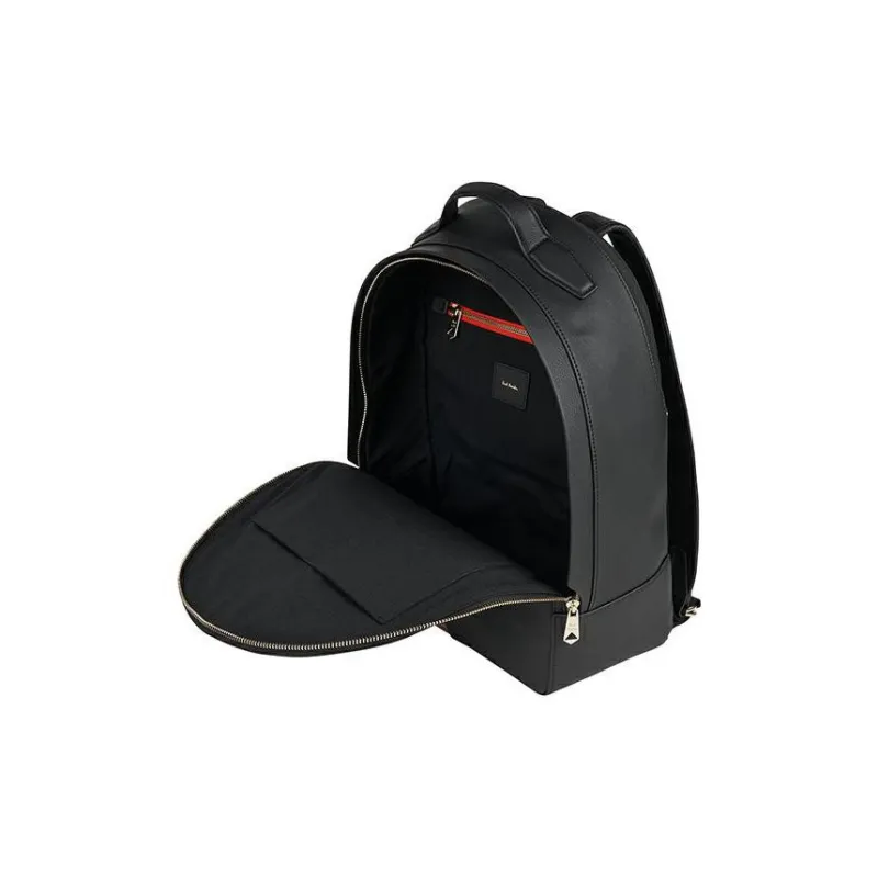 Paul Smith Cow Leather Backpack Regular Men's Black-3