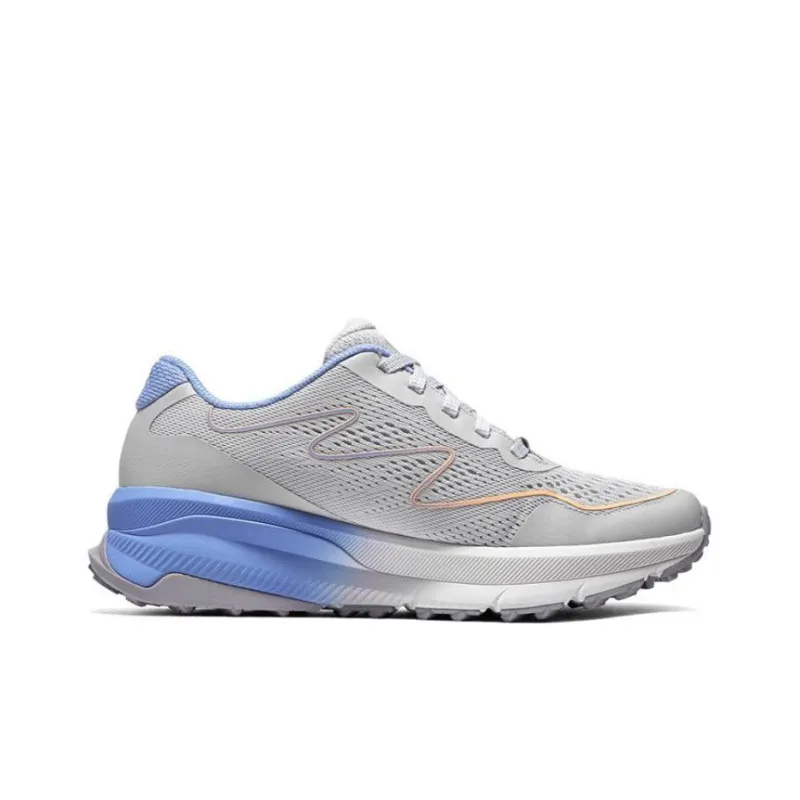 Skechers Anti Slip Wear Resistant Low Top Running Shoes Women's Gray Blue-1
