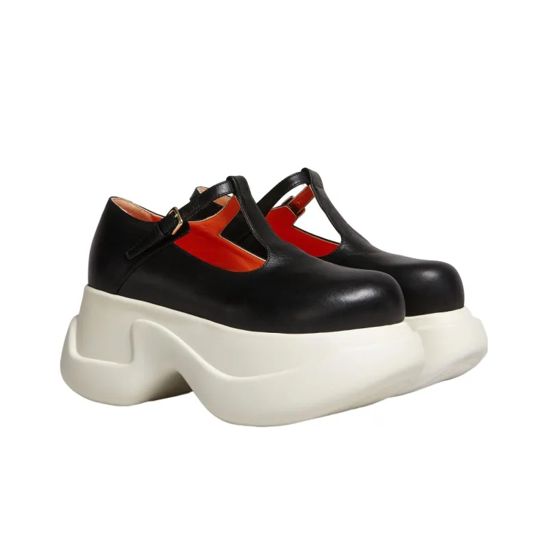 MARNI Mid Top Platform Shoes Women's Black-2