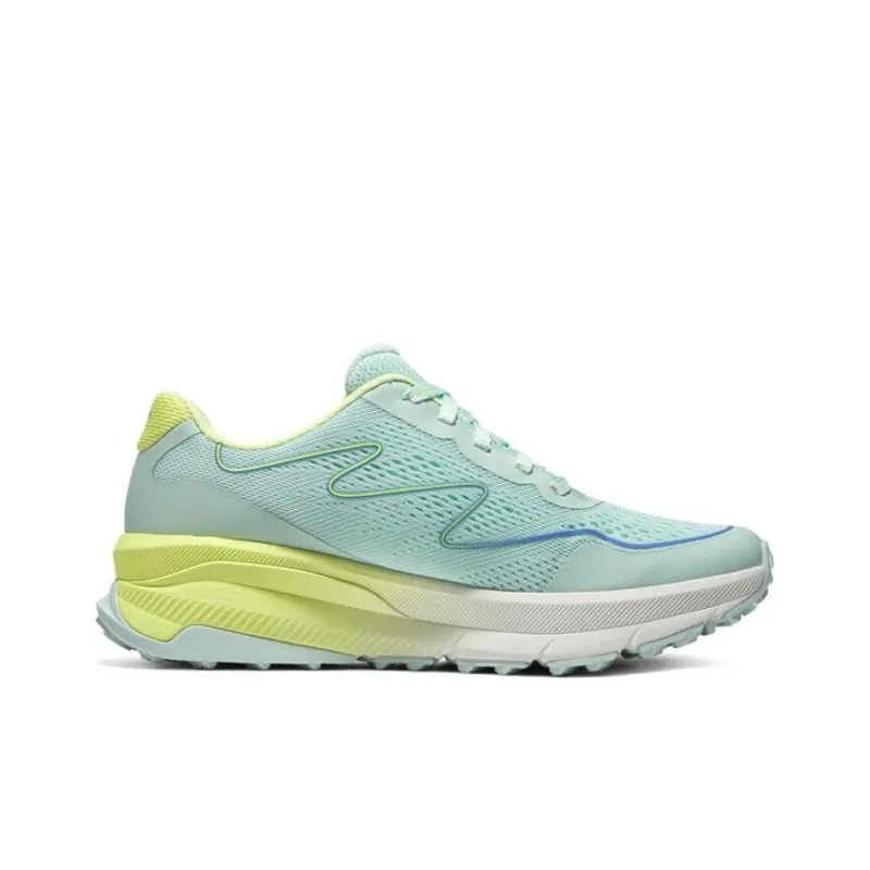 Skechers Anti Slip Wear Resistant Low Top Trail Running Shoes Women's Cyan Yellow-1