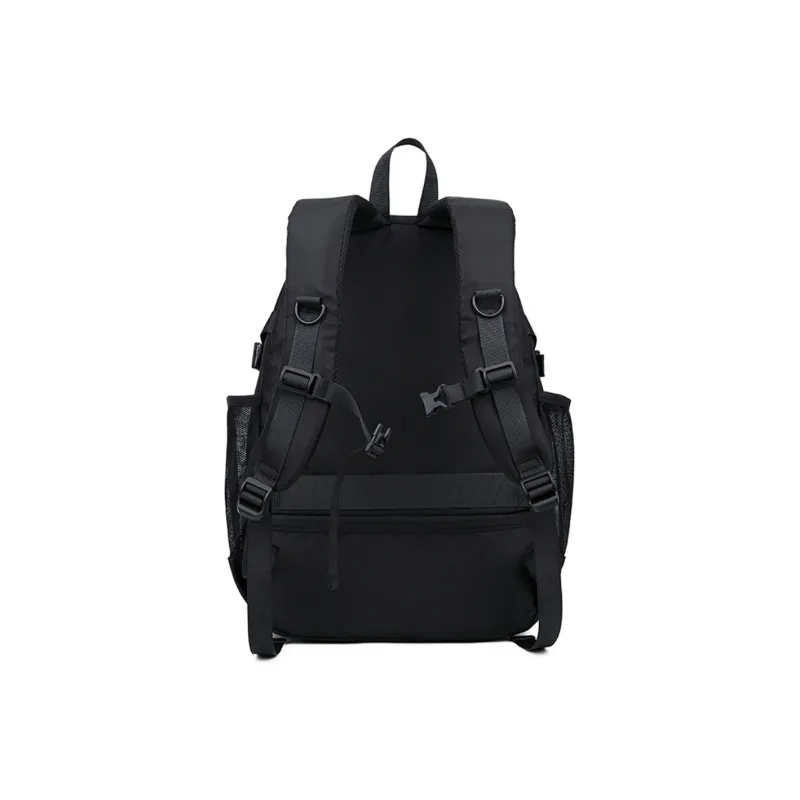 NOMK PU Leather Laptop Backpack Regular Unisex White/Black-3
