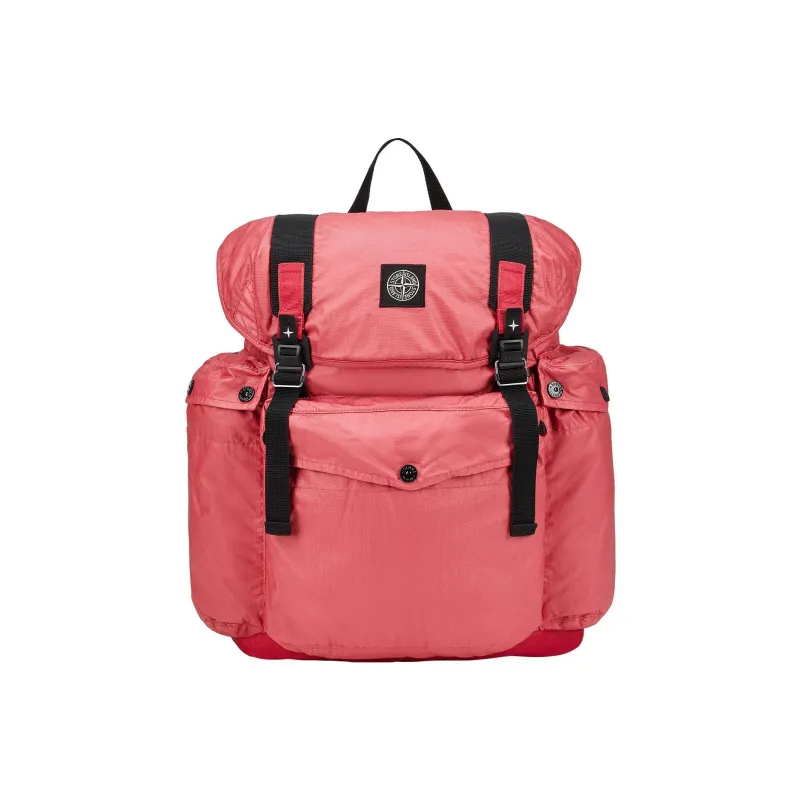 STONE ISLAND Canvas Backpack Regular Men's Red-0