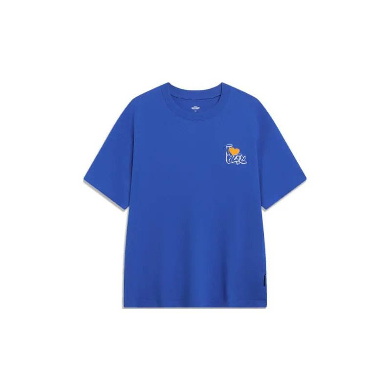 LiNing Disney T Shirt Unisex Bright Blue-1