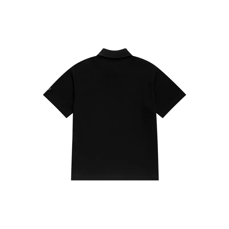 New Balance Logo Polo Shirt Men's Black-1