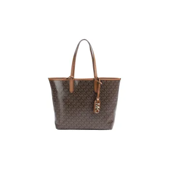 MICHAEL KORS Eliza Series Cotton Tote Bag Shopping Bag Handbag Shoulder Bag Women's Brown