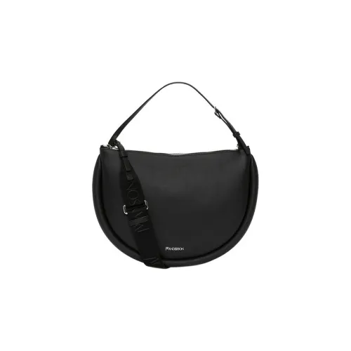 JW Anderson Full grain Calf Leather Handbag Shoulder Bag Crossbody Bag Medium Size Women's Black