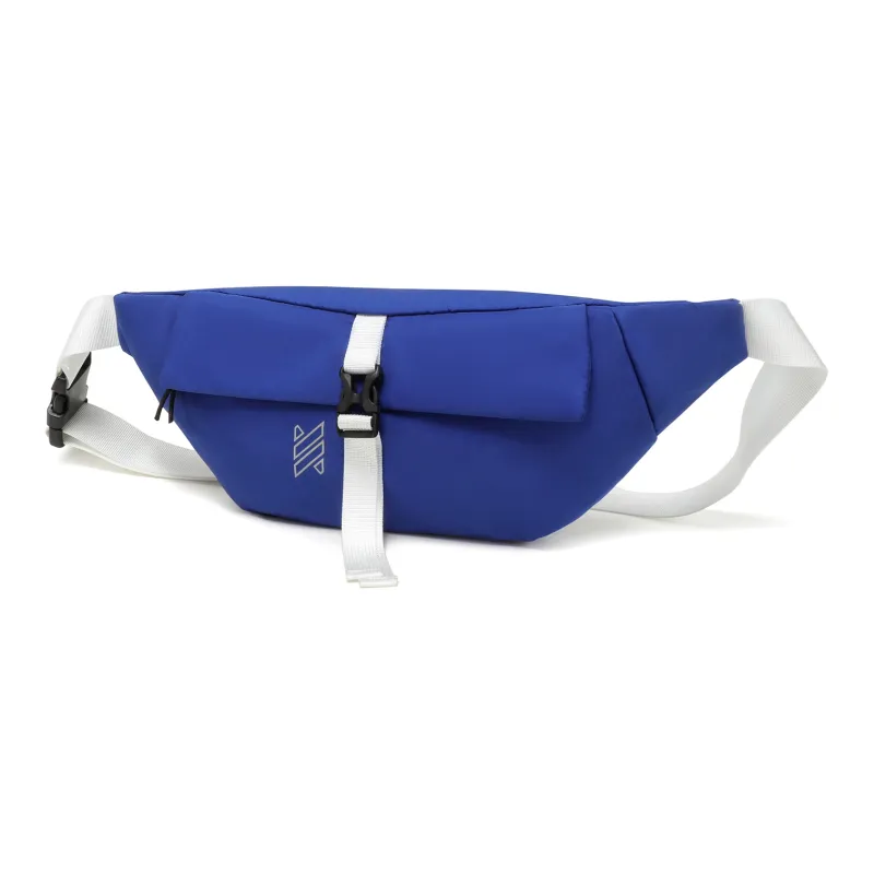 NOMK Oxford Workwear Bag, Dumpling Bag, Backpack, Shoulder Bag, Crossbody Bag, Fanny Pack Unisex White/Blue/Black-18