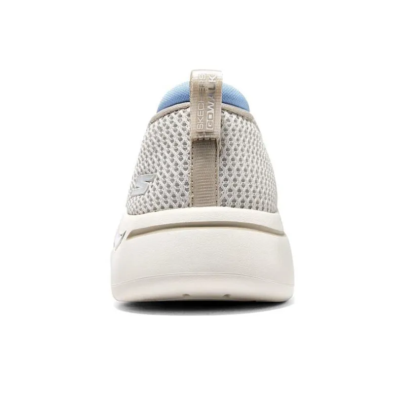 Skechers Go Walk Arch Fit Wear Resistant Breathable Cushing Impact Resistant Low Top Casual Shoes Women's Gray Blue-3