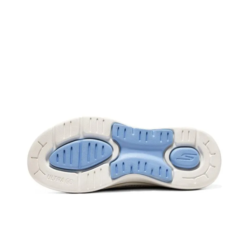 Skechers Go Walk Arch Fit Wear Resistant Breathable Cushing Impact Resistant Low Top Casual Shoes Women's Gray Blue-4