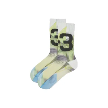 Y 3 Knee High Socks Unisex Green