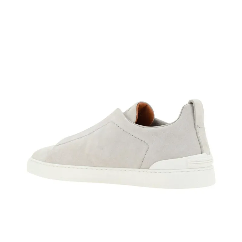 Zegna Triple Stitch Suede Sneakers-3