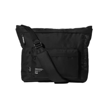 FILA Nylon Shoulder Bag, Crossbody Bag Regular Unisex Black