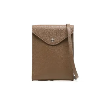 Lemaire Cow Leather Messenger Bag, Crossbody Bag, Shoulder Bag Women's Olive Brown