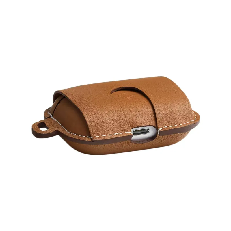 HERMES Swift Leather AirPods Pro Protective Case Earphone Case Unisex 37 Gold-1