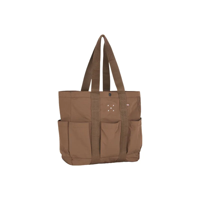 Dickies Pop Collaboration Nylon Tote Bag Shopping Bag Shoulder Bag Handbag Men's Chocolate Brown-1
