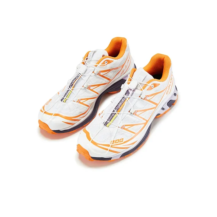 Salomon X KOLON SPORT Running Shoes Unisex Low Top Orange/Purple/White-2
