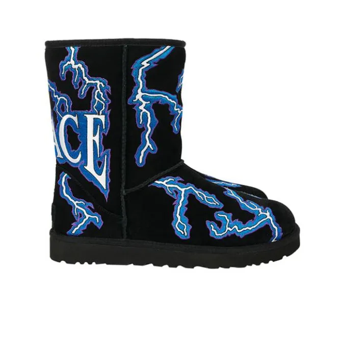 UGG Classic Short Boot Palace Lightning Black-1