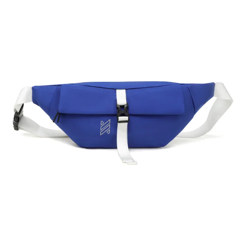 NOMK Oxford Workwear Bag, Dumpling Bag, Backpack, Shoulder Bag, Crossbody Bag, Fanny Pack Unisex White/Blue/Black-17