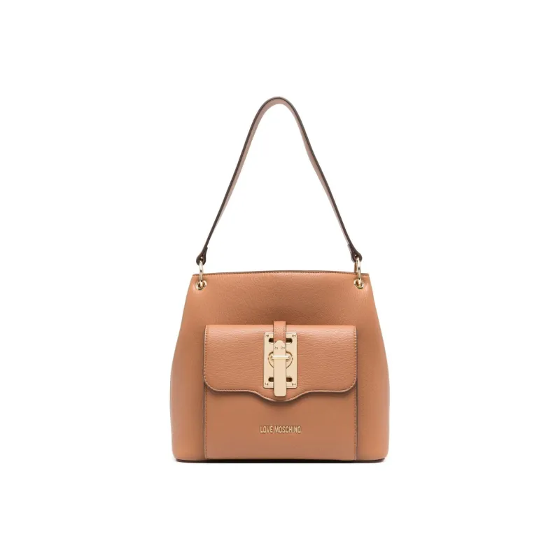 LOVE MOSCHINO Polyurethane Handbag, Shoulder Bag Women's Brown-0