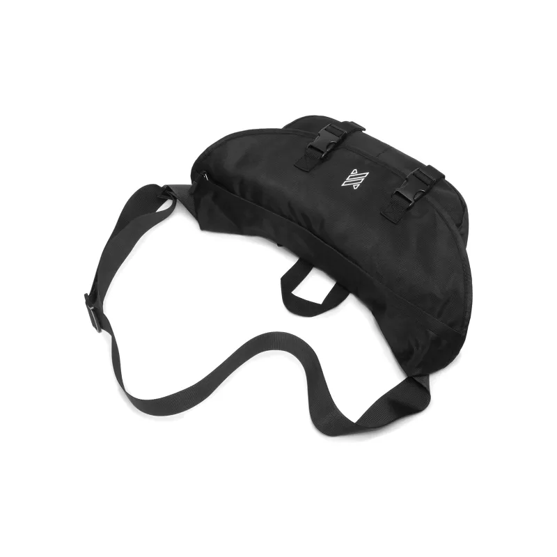 NOMK Oxford Messenger Bag, Crossbody Bag Large Size Unisex Black-4