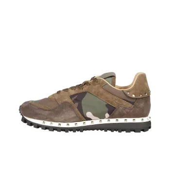 Valentino Cushioning Low Top Sports Casual Shoes Women's Brown Green