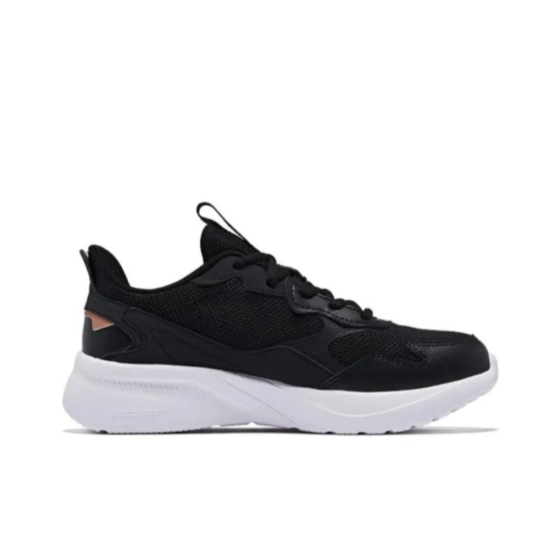 QIAODAN Slip Resistant Breathable Low Top Running Shoes Women's Black-1